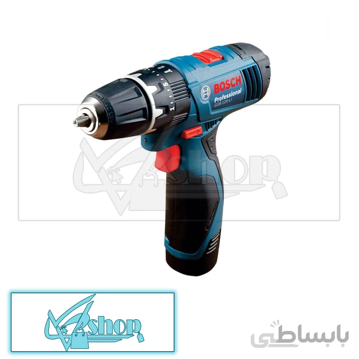 دریل پیچ گوشتی چکشی شارژی بوش مدل GSB 120-LI ا Bosch GSB 120-LI Cordless Hammer Drill Driver