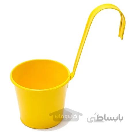 سطل گرد دسته دار رنگه