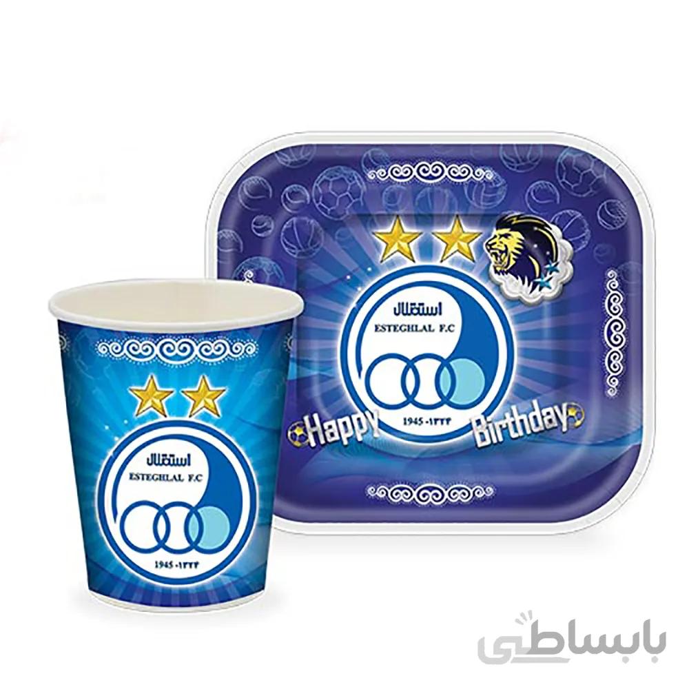 پیش دستی و لیوان تم تولد استقلال مدل STBT525