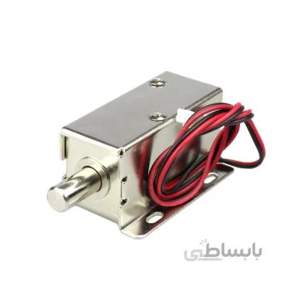 قفل برقی 12 ولت کابینتی با زبانه میله ای ا Solenoid electric lock