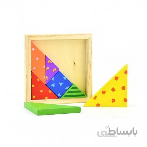 اسباب بازی فکری تنگرام چوبی پیکاردو کد BZ-26