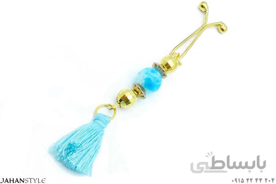 گیره روسری طرح پرچمی ابی