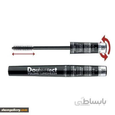 ریمل دوحالته دبورا مدل DOUBLE EFFECT VOLUME & LENGTH MASCARA