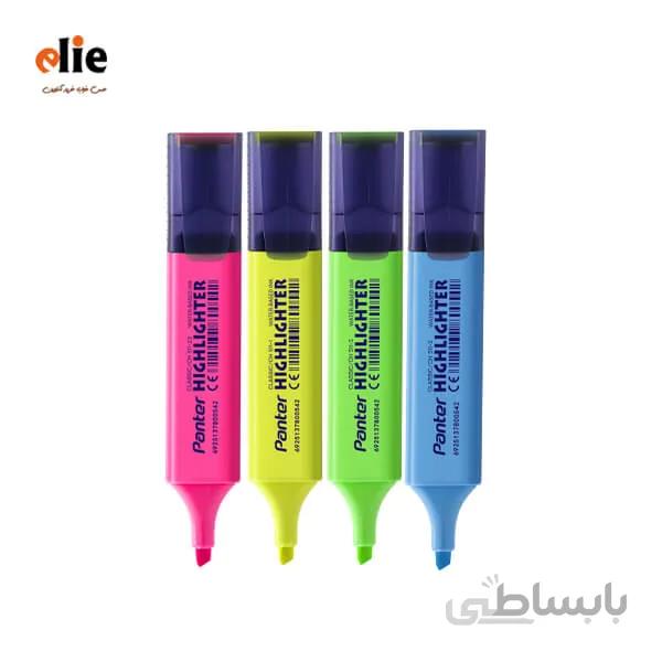 ماژیک هایلایت پنتر مدل classic ست 4 عددی