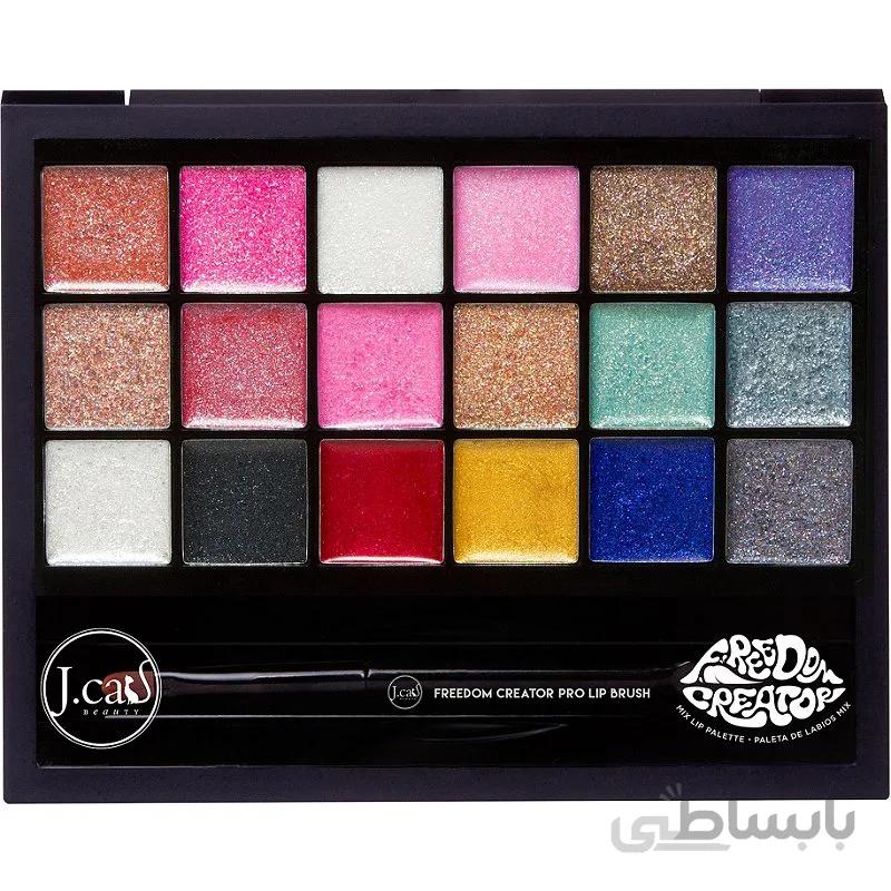 پالت رژلب آزادی جی کت ا J.Cat freedom creator lip palette