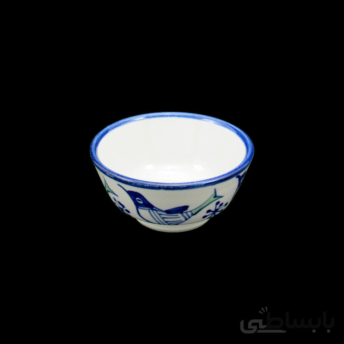 کاسه ترشی خوری خوری ریزه چینی میبدمروارید نقش مرغی