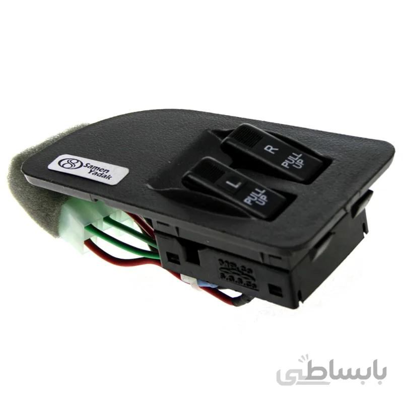 کلید شیشه بالابر پراید 141 دو پل (سمت راننده)