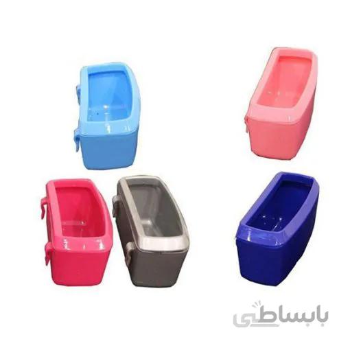 ظرف آب و غذا داخل باکس گربه و سگ