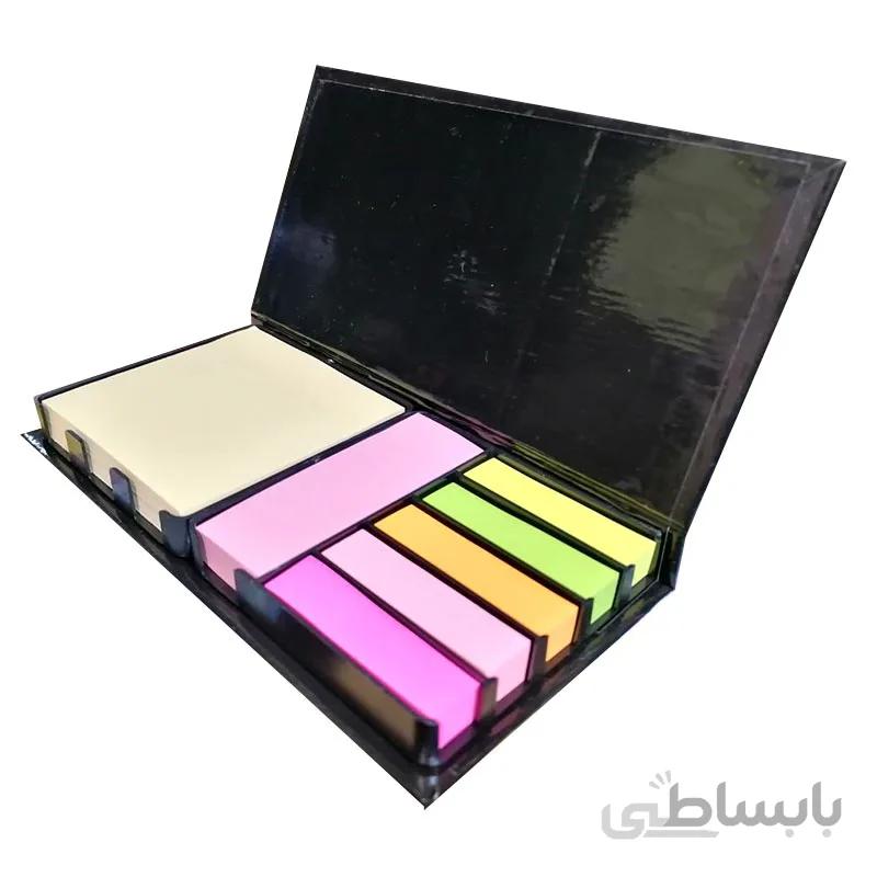 کاغذ یادداشت چسب دار رنگی همراه با قاب محافظ