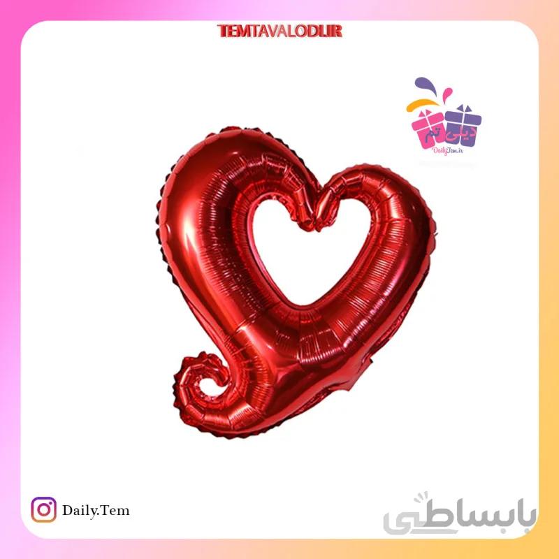 بادکنک فویلی قلب تو خالی