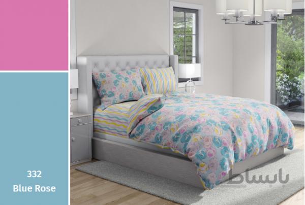 سرویس لحاف یک نفره کارینا کد blue rose 332