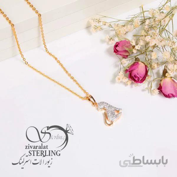 گردنبند زنانه طرح طلا کد 181325