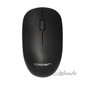 ماوس بی سیم کرون مدل CMG-X11 ا Crown Micro Rechargeable 2.4 Wireless Mouse - Black | CMG-X11