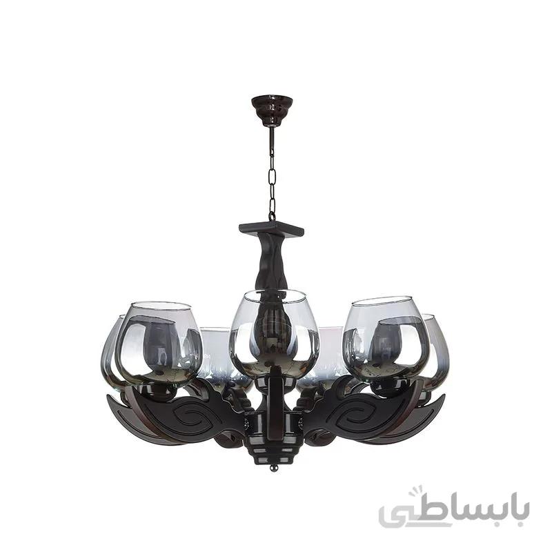 لوستر 7 شعله چشمه نور مدل G657/7-BR
