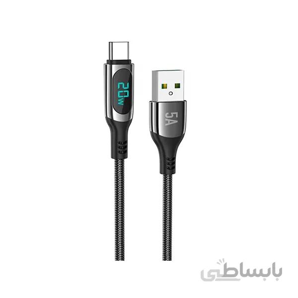 کابل شارژر سریع یو اس بی به تایپ سی هوکو Hoco S51 5A Extreme Fast charging data cable for Type-C