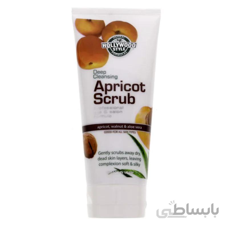 اسکراب صورت هالیوود استایل HOLLYWOOD STYLE با زردآلو ،گردو و آلوورا