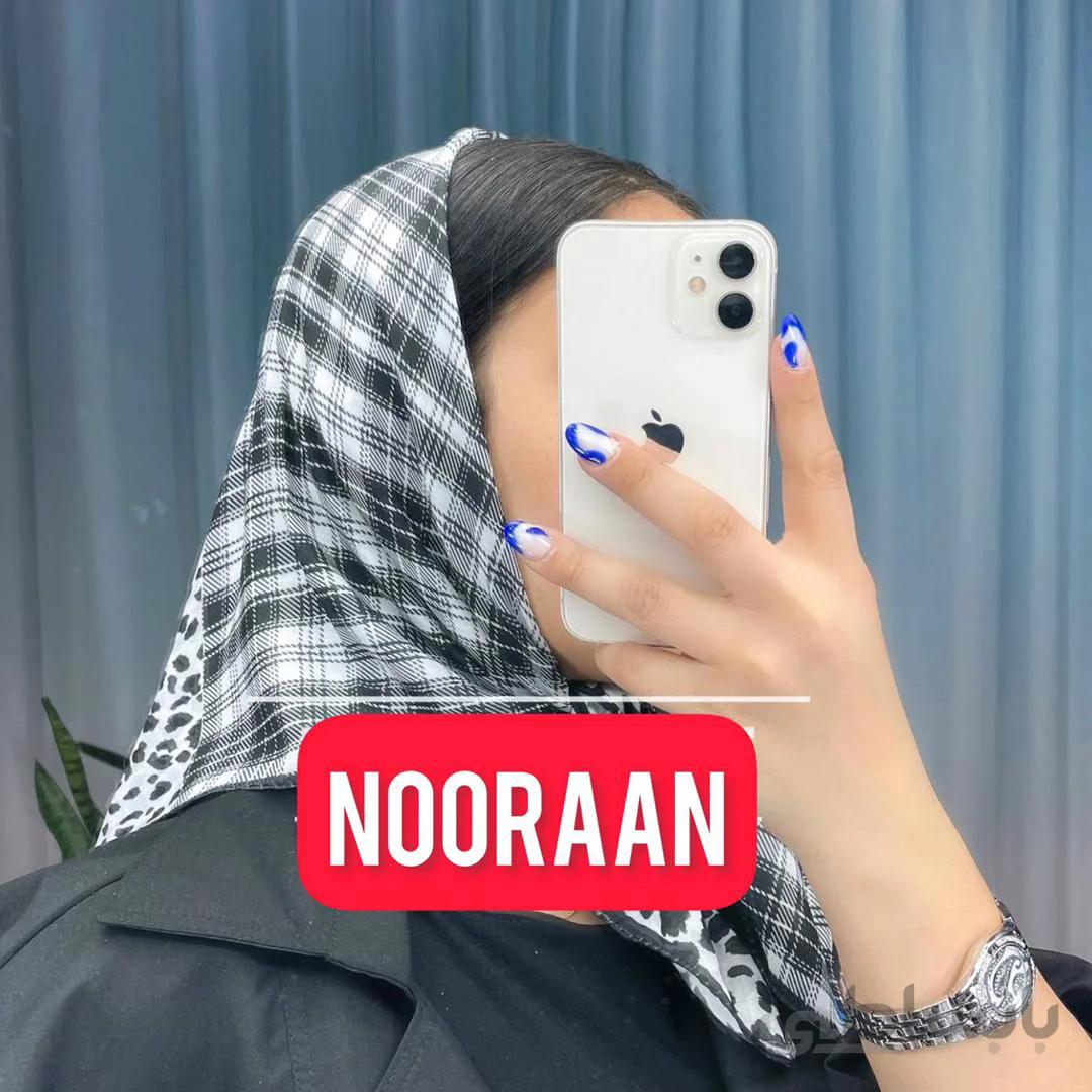 روسری قواره کوتاه مشکی طرحدار 106511 ا 106511