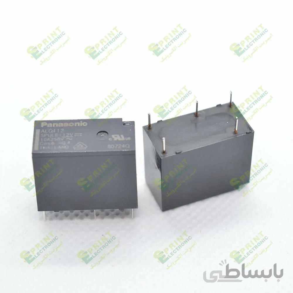 رله 12 ولت 5 پایه 10 آمپر Panasonic ALQ112