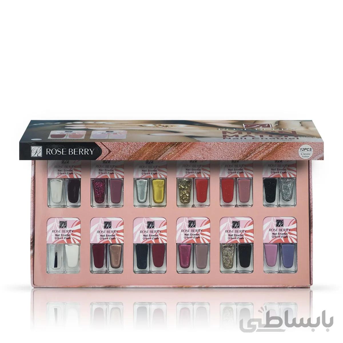 ست ۱۲ عددی لاک دوقلو مدل کتابی artskin