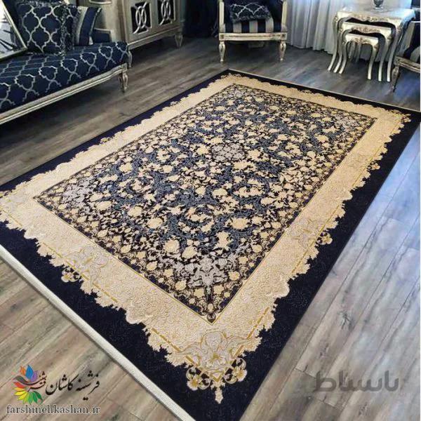 طرح آرمان سرمه ای 1200 شانه طلاکوب برجسته