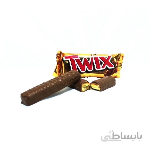 بیسکوئیت twix با روکش شکلات