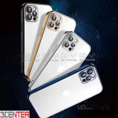 قاب شفاف محافظ لنز دار QY آیفون Apple iPhone 12 Pro Max مدل Trans Case
