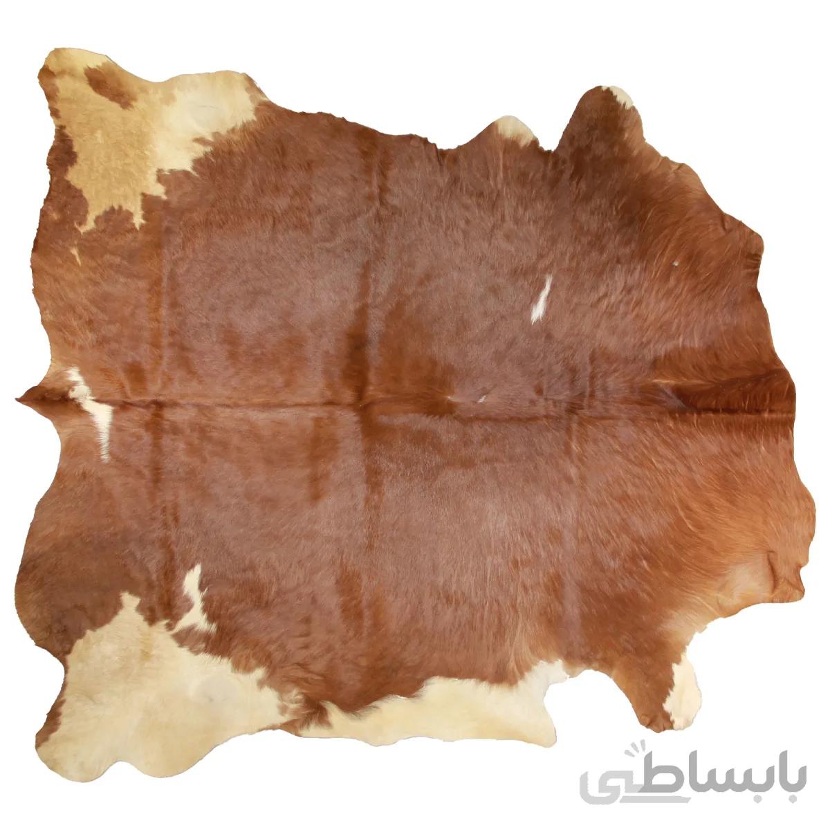 فرش پوست طبیعی گاو مدل 22پا