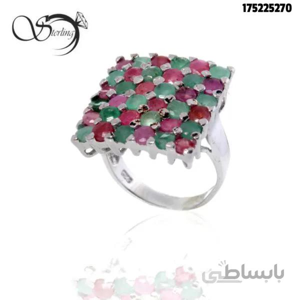 انگشتر نقره سیاه قلم زنانه کد:۱۸۳۳