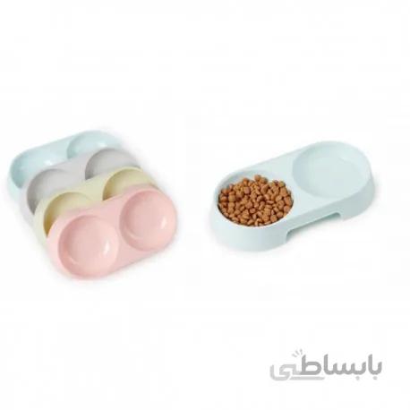 ظرف دوقلو آب و غذا - کوچک
