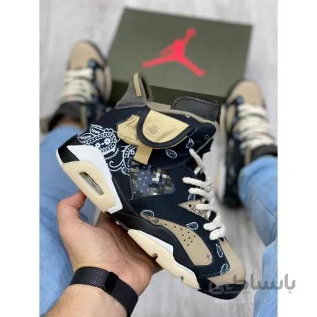 کتونی بسکتبالی اورجینال نایک جردن 6 رترو Air Jordan 6 Travis