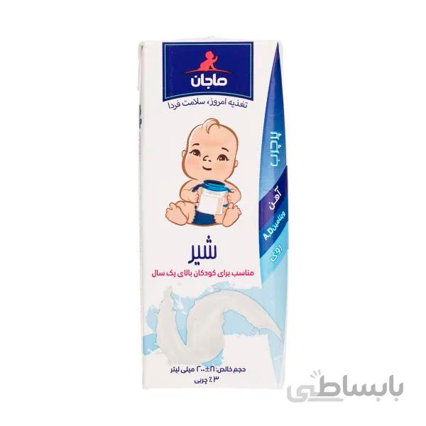 شیر پر چرب غنی شده ماجان کاله مقدار ۰٫۲ لیتر