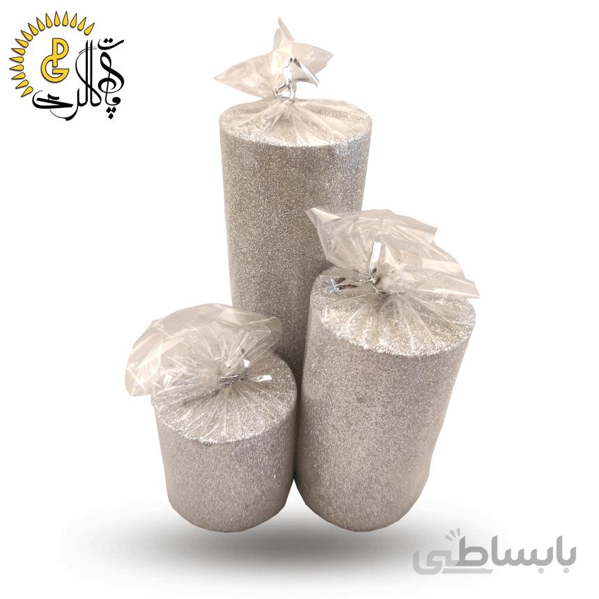 شمع استوانه اکلیلی قطر 5 ست سه عددی کد 0832