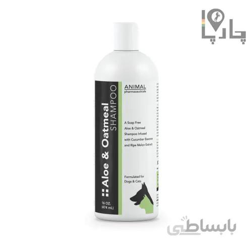شامپو سگ، گربه و اسب انیمال فارماسودیکال آمریکا Animal P جو دو سر و آلورا با PH بالانس