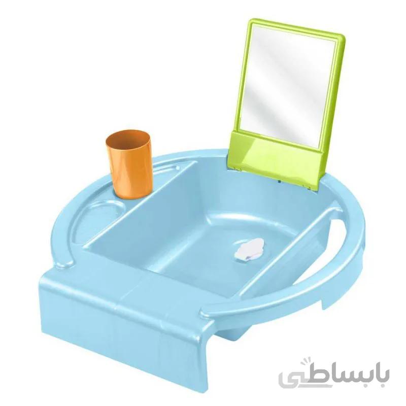 ست بهداشتی آینه دار روتو رنگ آبی Rotho