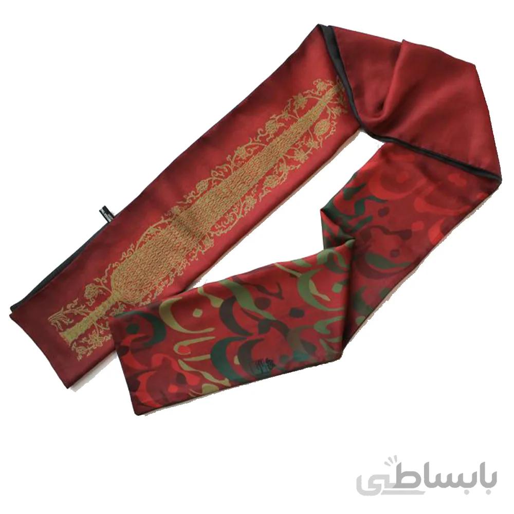 ست شال و پوشت دورو طرح سرو خرامان