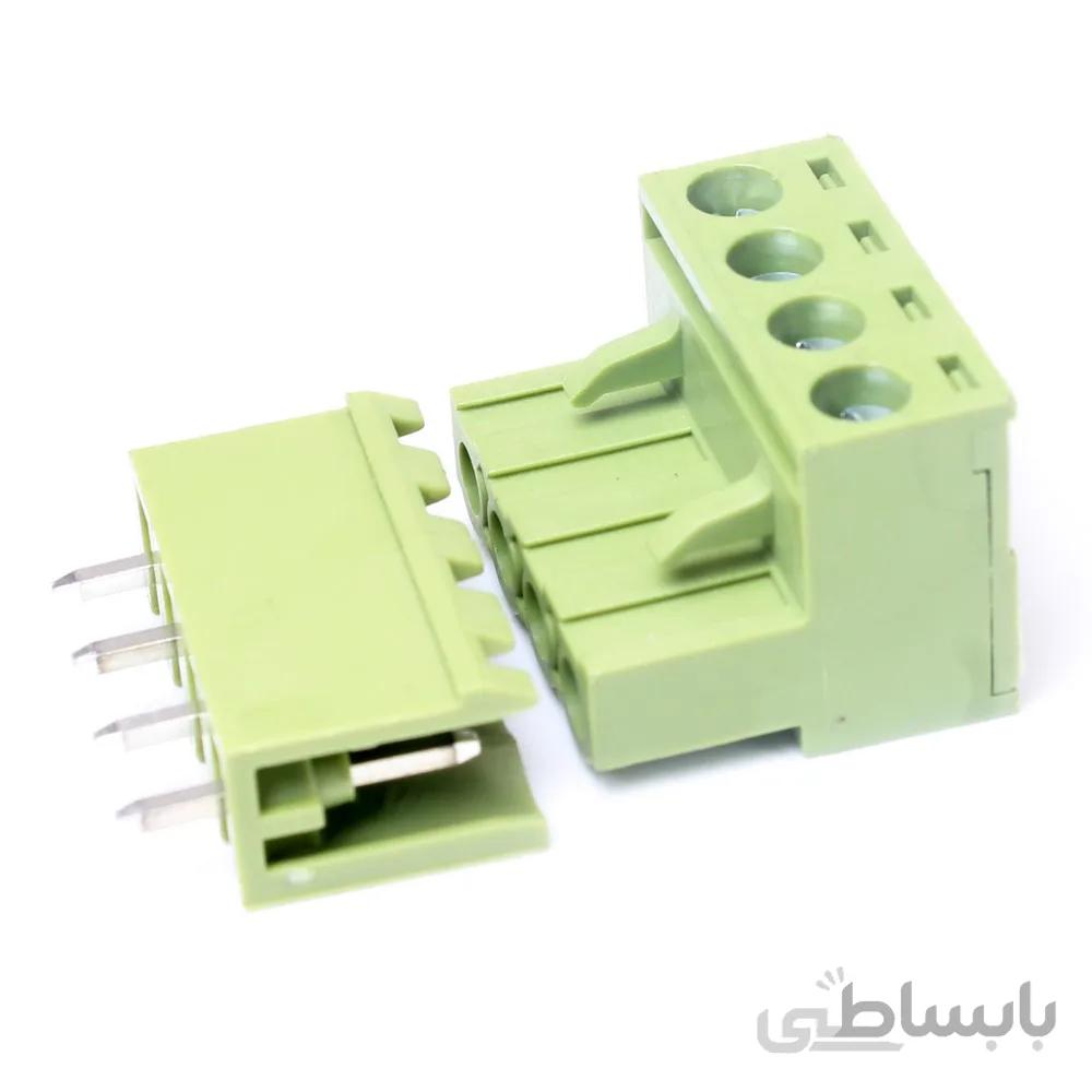 کانکتور فونیکس 4 پین صاف | PHOENIX 4 PIN S (نر و ماده)