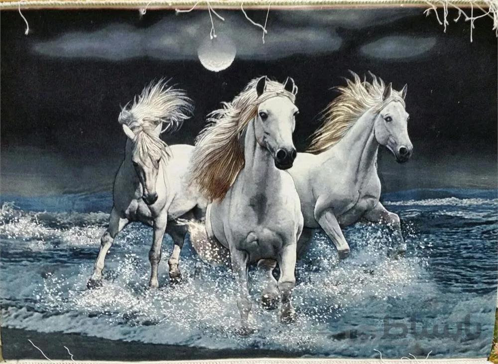 تابلو فرش سه اسب ا Carpets three horses