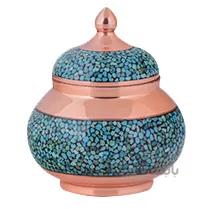 قندان فیروزه کوب اثر آقاجانی ارتفاع 10 سانتی متر کد GNF-04