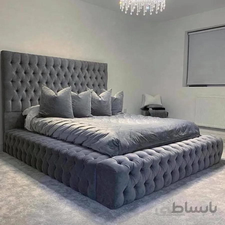 تخت خواب دونفره مدل میلان سایز 160×200 سانتی متر