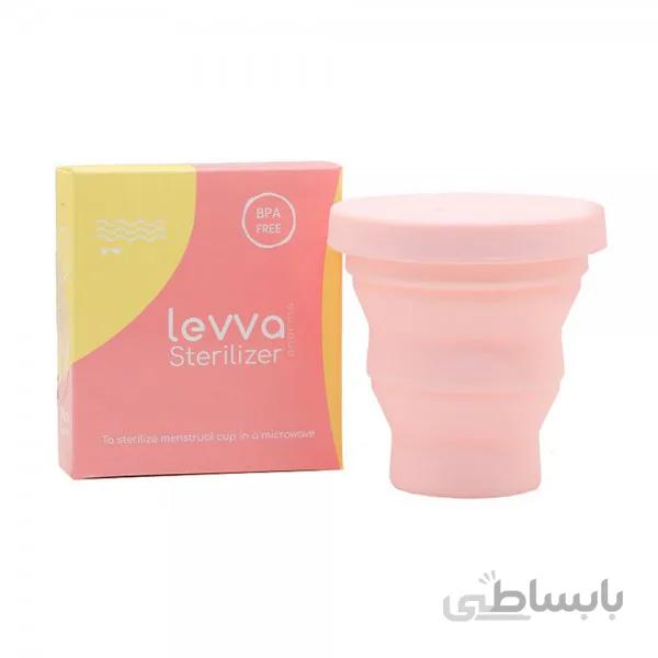 لیوان ضدعفونی کننده کاپ قاعدگی صورتی منفذ دار لیوا ا Menstrual Cup Sterilizer LEVVA