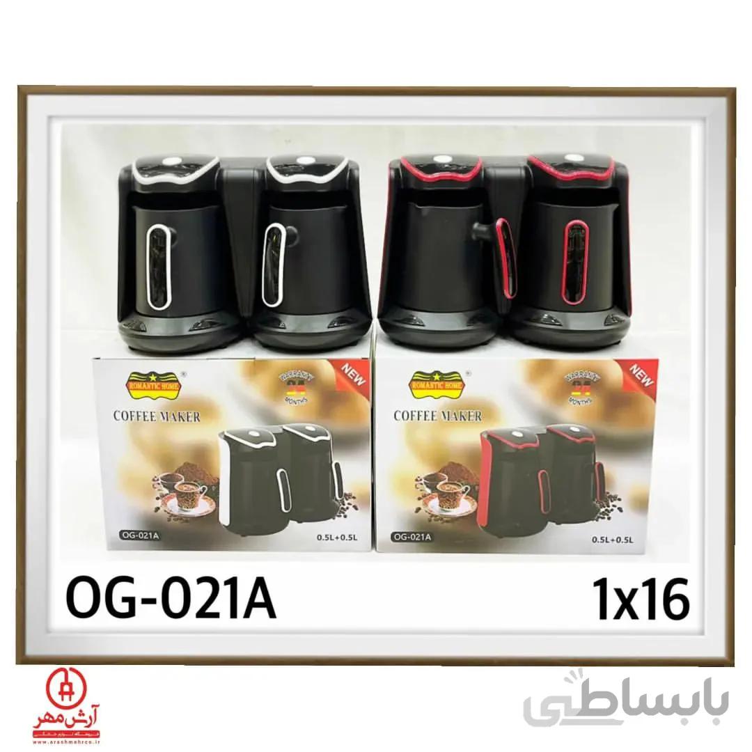 کافی میکر (قهوه جوش) رمانتیک هوم مدل OG-021A - مشکی قرمز