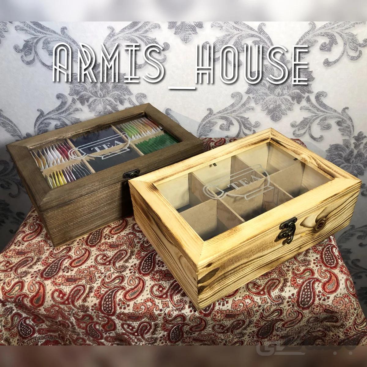 نظم دهنده ی 6 تیکه ا 6-Piece fir wood Organizer