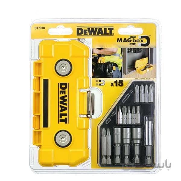 ست 15عددی سرپيچ گوشتی و بکس دیوالت مدل DT7918-QZ