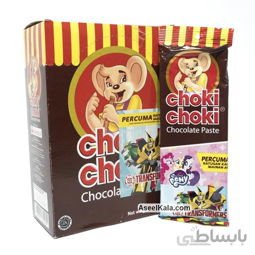 شکلات شوکی شوکی choki choki بسته 24 پاکت 3 عددی