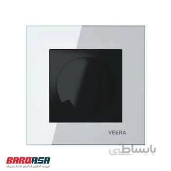 کلید دیمر مدل ویرا کریستال سفید و مشکی