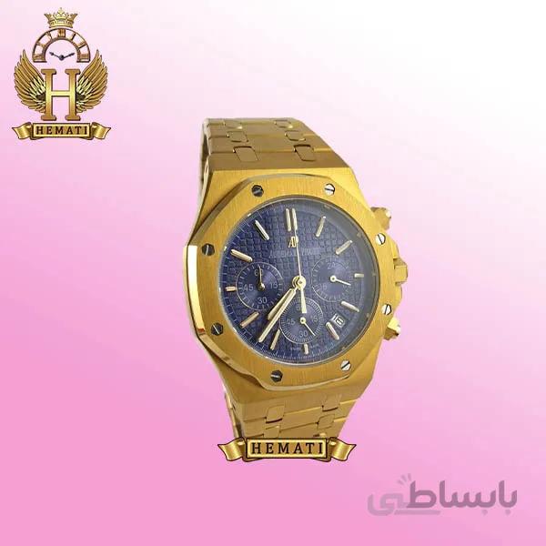 ساعت مردانه سه موتوره اودمار پیگه Audemars Piguet Royal Oak ap3104 طلایی