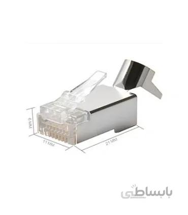 سوکت Cat6 فلزی شانه دار