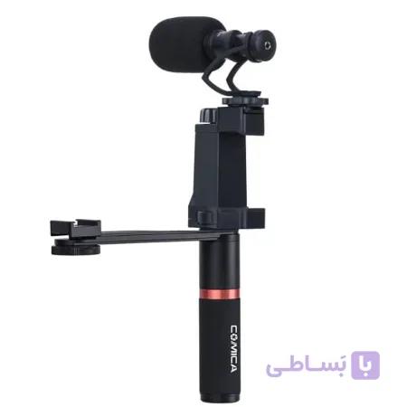 کیت نگهدارنده موبایل + میکروفن Comica CVM-VM10-K4