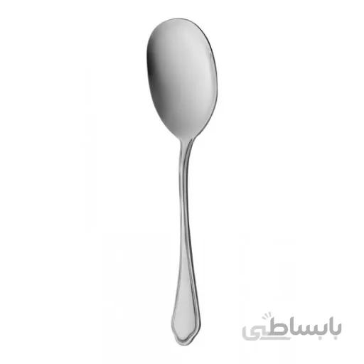 قاشق سالاد ناب استیل مدل ونیز (براق و مات)