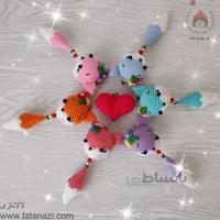 عروسک بافتنی آویز روباه ( کد 90013 )
